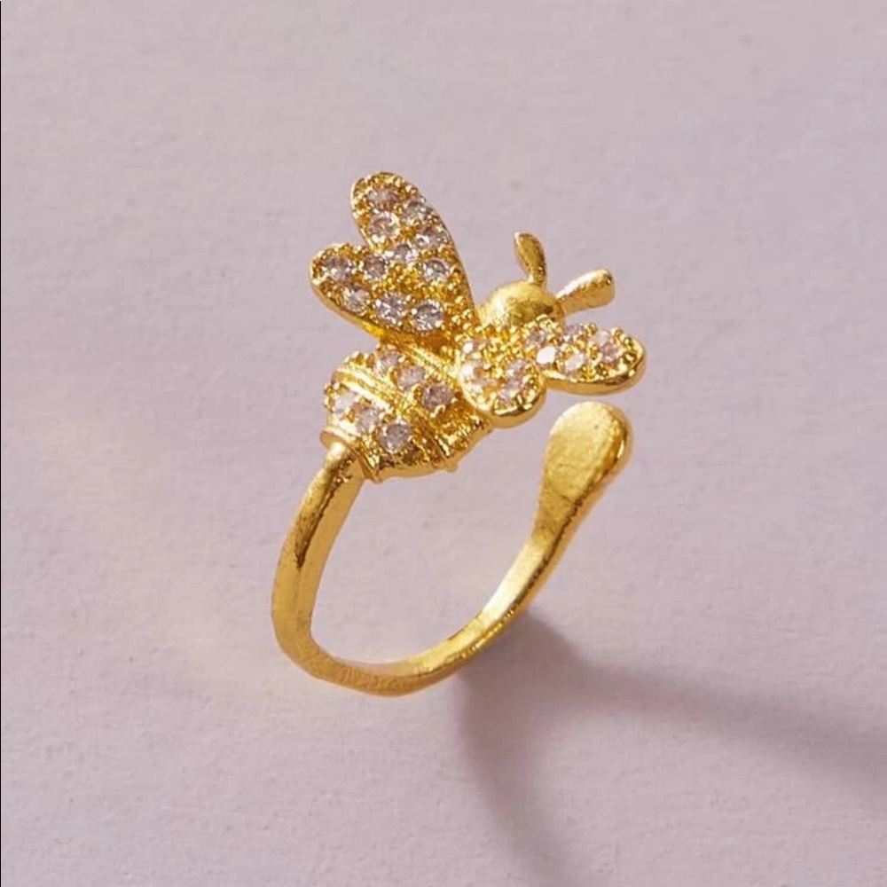 3/$30 Rhinestone Bee Ear Cuff - Picture 3 of 7